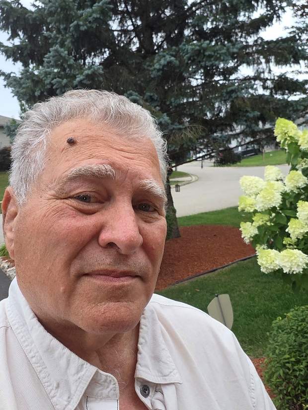 Lou D&rsquo;Orazio outside his home in Ingersoll